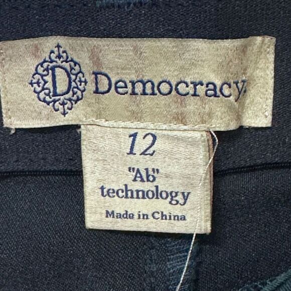 DEMOCRACY Green B1590PEX2XX Skinny Leg Ab Technology Stretch Denim Jeans SIZE 12 - Picture 6 of 7